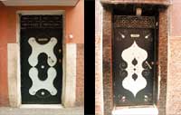 モロッコのドアはアートのカンバス